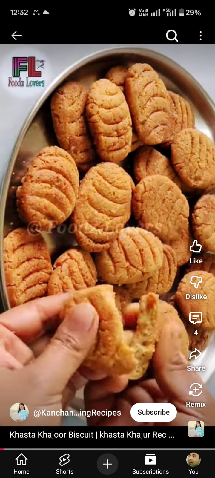 Thekua Leaf Jaggery Cookies